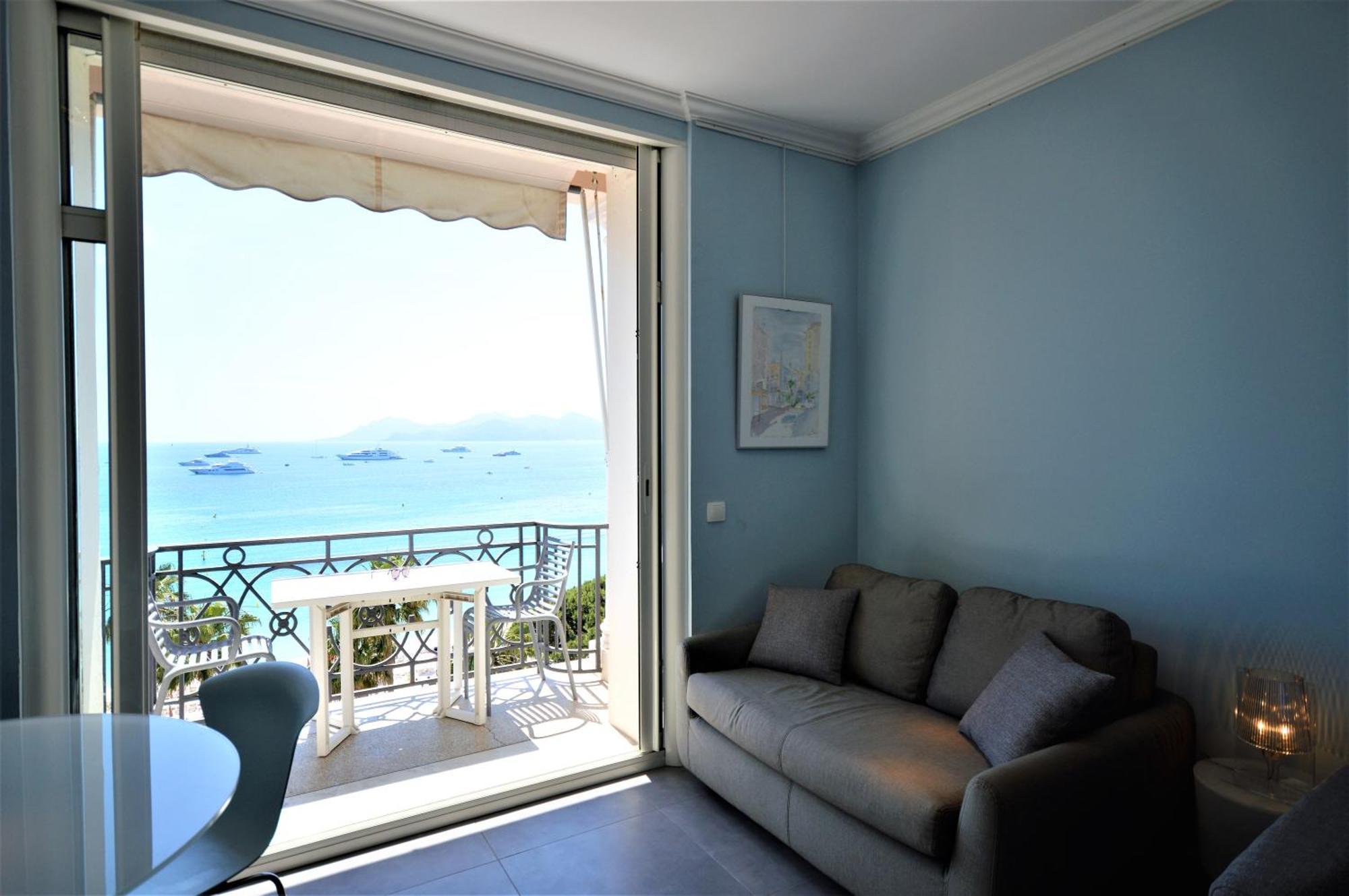 Palais Miramar - Suite Blue Room - Vue Mer -Croisette Emplacement Unique - 20M Plage - Wifi - Clim Кан Екстериор снимка